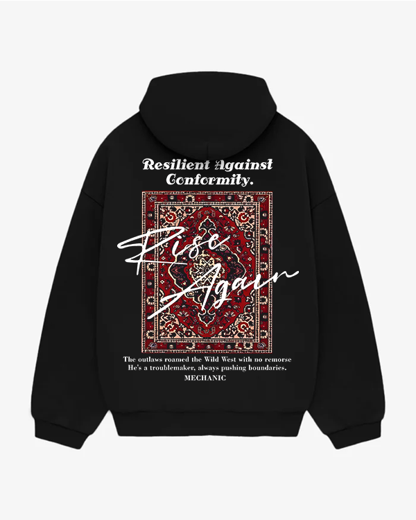 Rise Oversized Again Hoodie - Premium Cotton Comfort