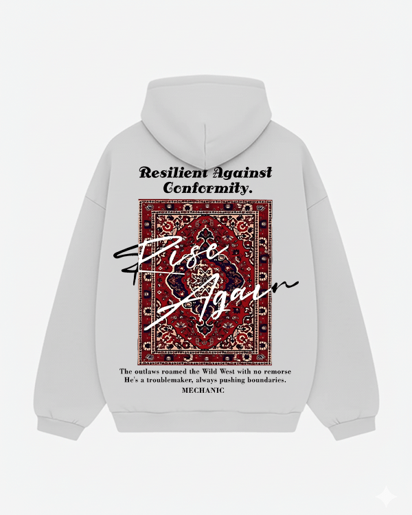 Rise Oversized Again Hoodie - Premium Cotton Comfort - Trekzs